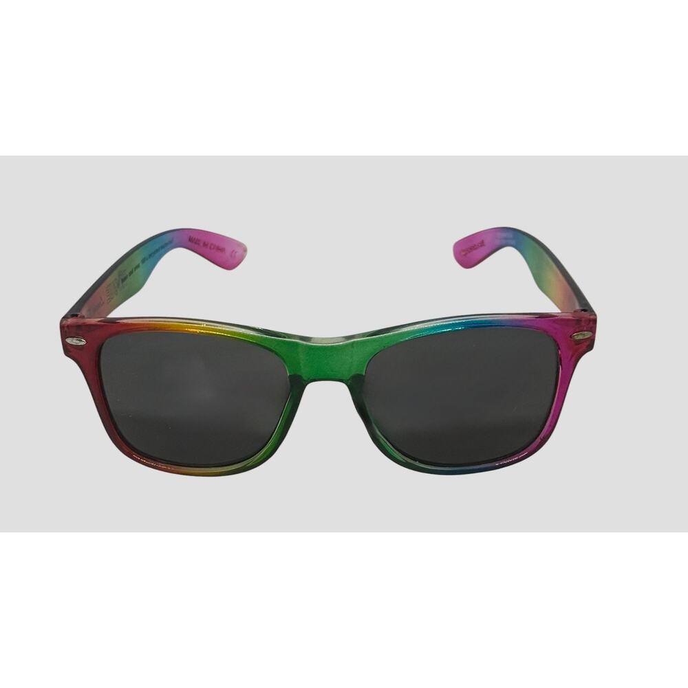 Rogue LGBTQ PRIDE Sunglasses Rainbow Frames Six Colors Lenses Recycled Plastic - Picture 15 of 15